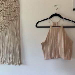 Tan crop top